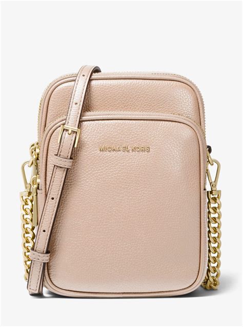 michael kors jet set leather shoulder bag|Michael Kors jet set crossbody bag.